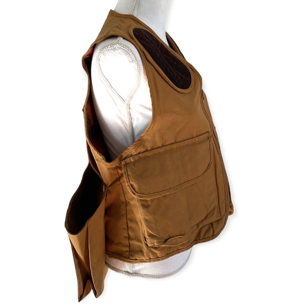 RARE Vintage Carhartt Hunting Vest Super Dux Novelty Hound Duck 60s Size Small - Picture 8 of 13
